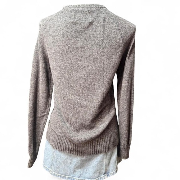 Urban Pipeline Gray Houndstooth Knit Crewneck Sweater Long Sleeve Pullover SizeS - Picture 4 of 6